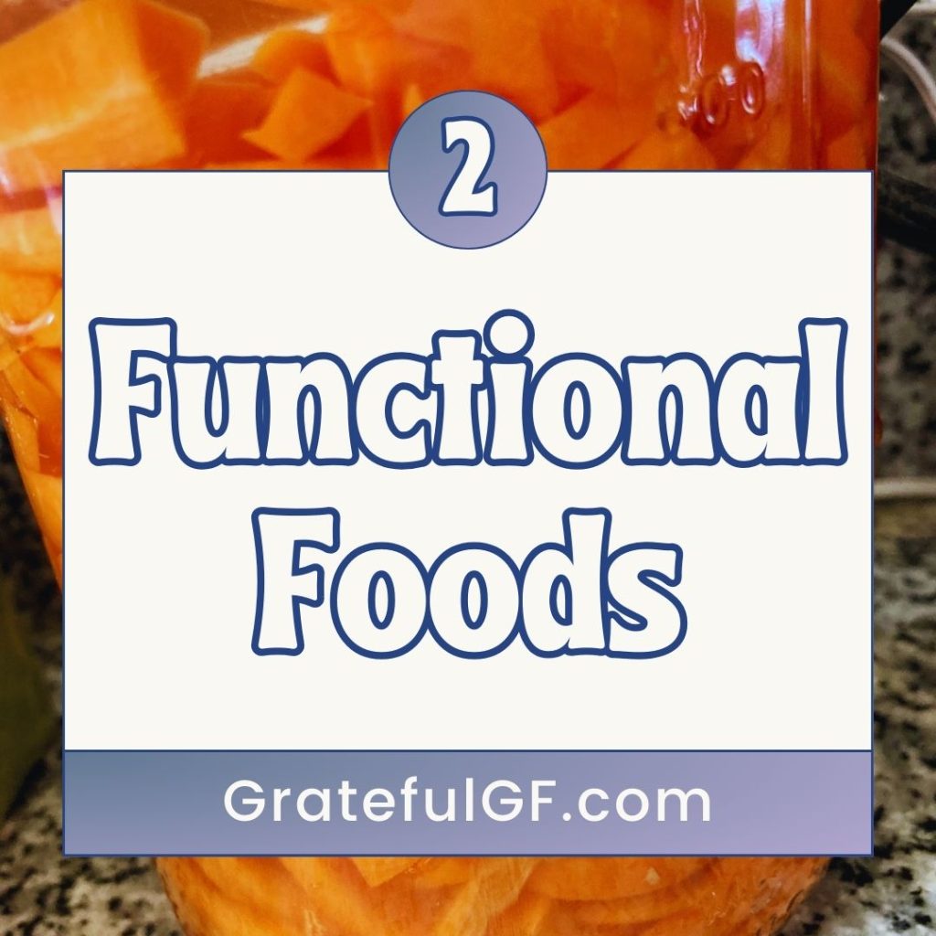 jar of fermenting ginger carrots. text-functional food.