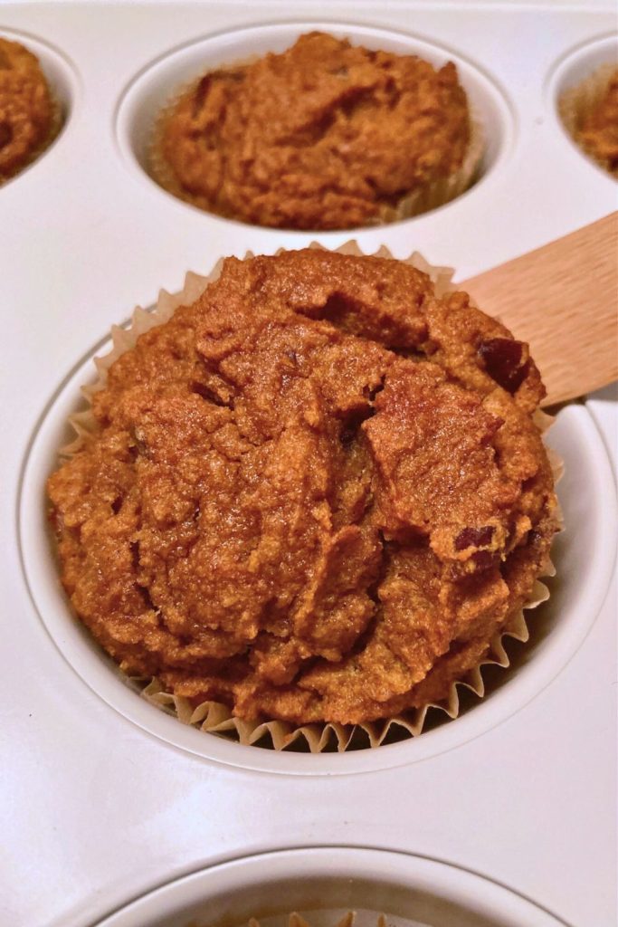 gluten free cranberry pumpkin muffin
